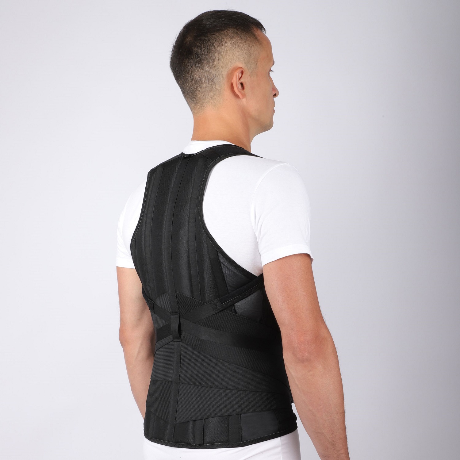  Корсет ортопедический грудопоясничный облегченный № 5 рост 3, черный (Крейт, Корсет) фото 3