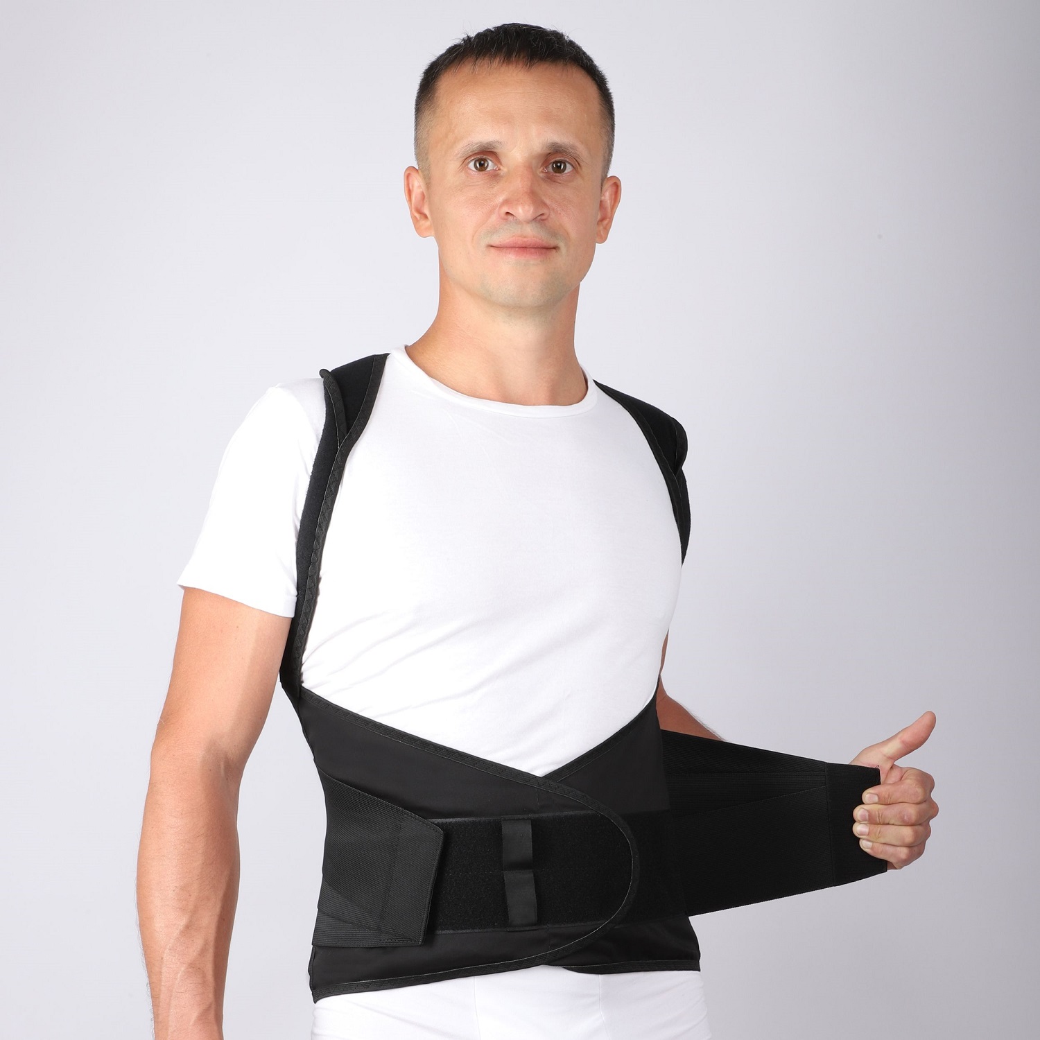  Корсет ортопедический грудопоясничный облегченный № 5 рост 3, черный (Крейт, Корсет) фото 5