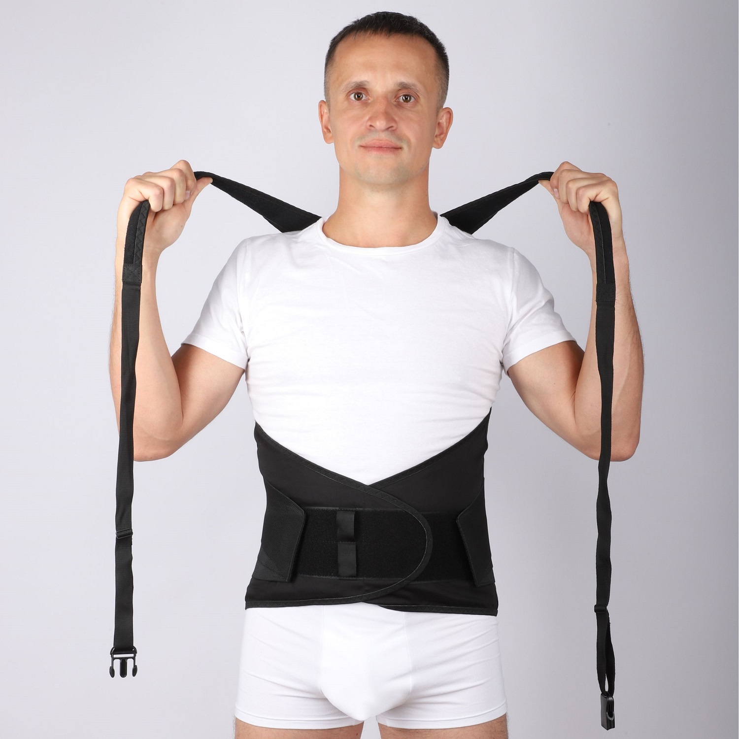  Корсет ортопедический грудопоясничный облегченный № 5 рост 3, черный (Крейт, Корсет) фото 6