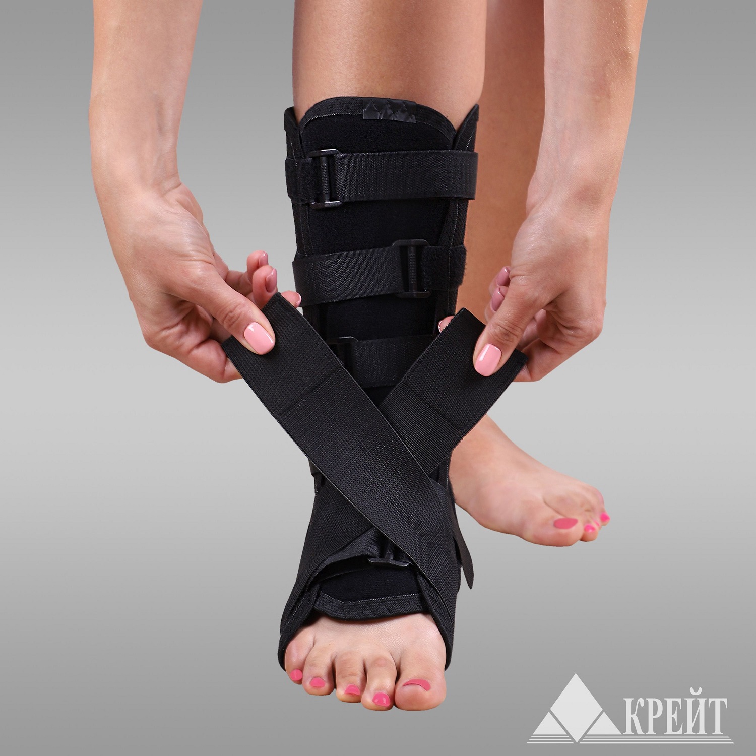  Бандаж для голеностопного сустава № 1, черный (Крейт, Бандаж) фото 1