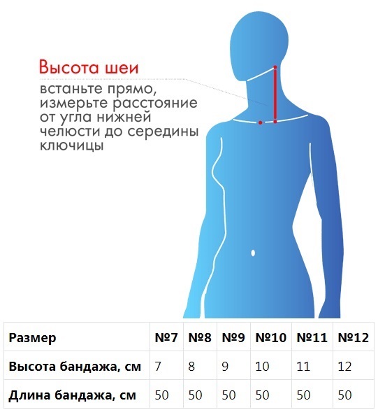 Бандаж для шейного отдела № 7, черный (Крейт, Бандаж)  Бандаж для шейного отдела № 7, черный (Крейт, Бандаж) фото 2