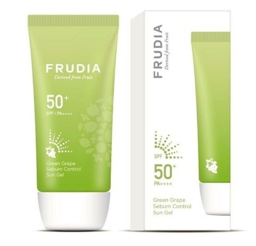 Frudia Солнцезащитный крем-гель с зеленым виноградом Себум контроль SPF50+/PA ++++, 50 г (Frudia, Sun Cream) солнезащитный гель с зеленым виноградом себум контроль spf50 pa frudia green grape sebum control cooling sun gel 50 мл