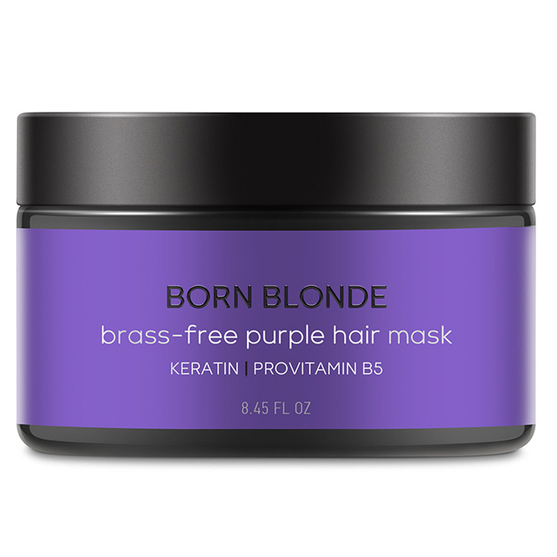 Beautific Фиолетовая маска для нейтрализации желтизны Born Blonde Brass-Free Purple, 250 мл (Beautific, Hair)