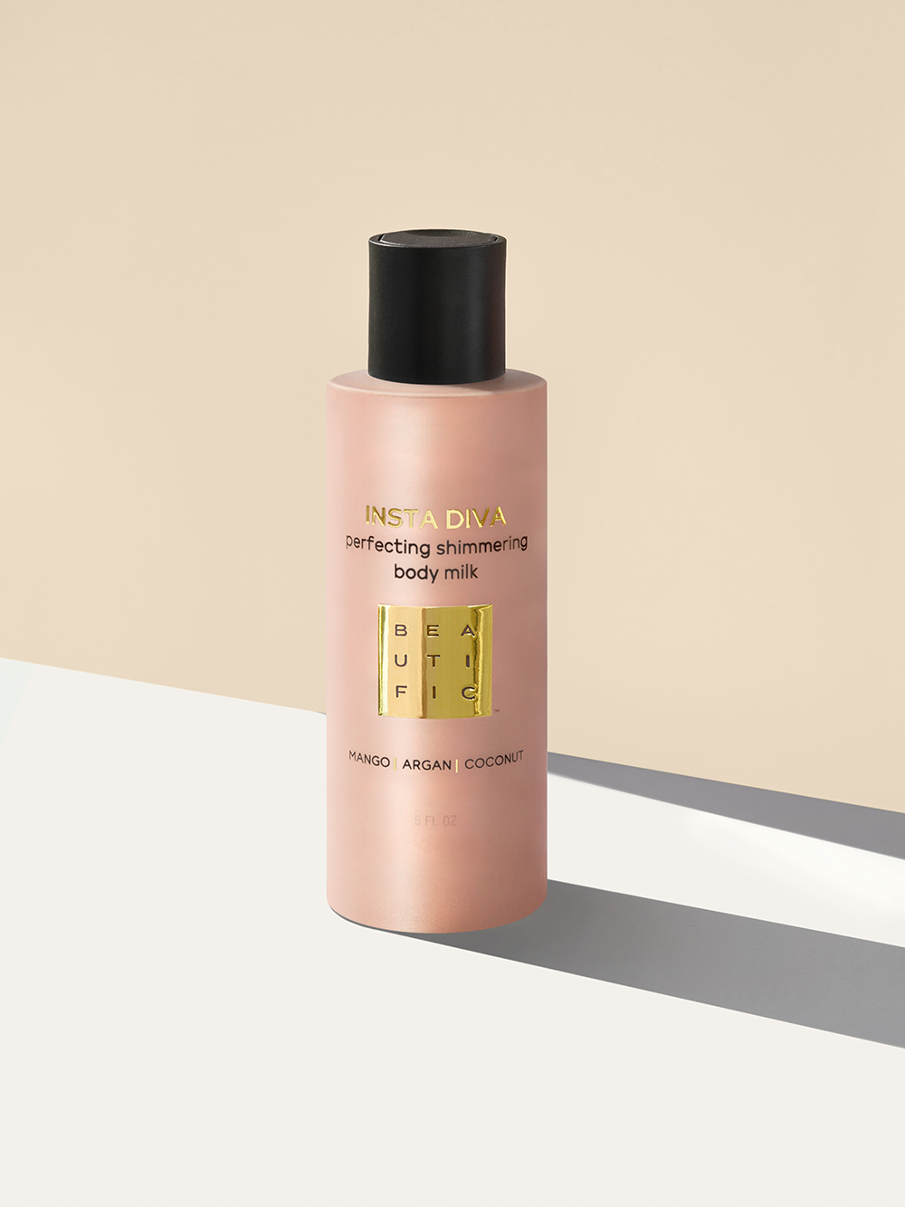 Бьютифик Молочко-шиммер для тела Insta Diva с маслами арганы, кокоса и манго, 150 мл (Beautific, Body) фото 4