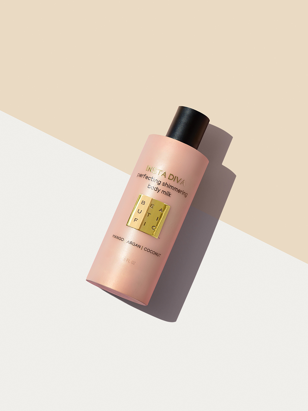 Бьютифик Молочко-шиммер для тела Insta Diva с маслами арганы, кокоса и манго, 150 мл (Beautific, Body) фото 5