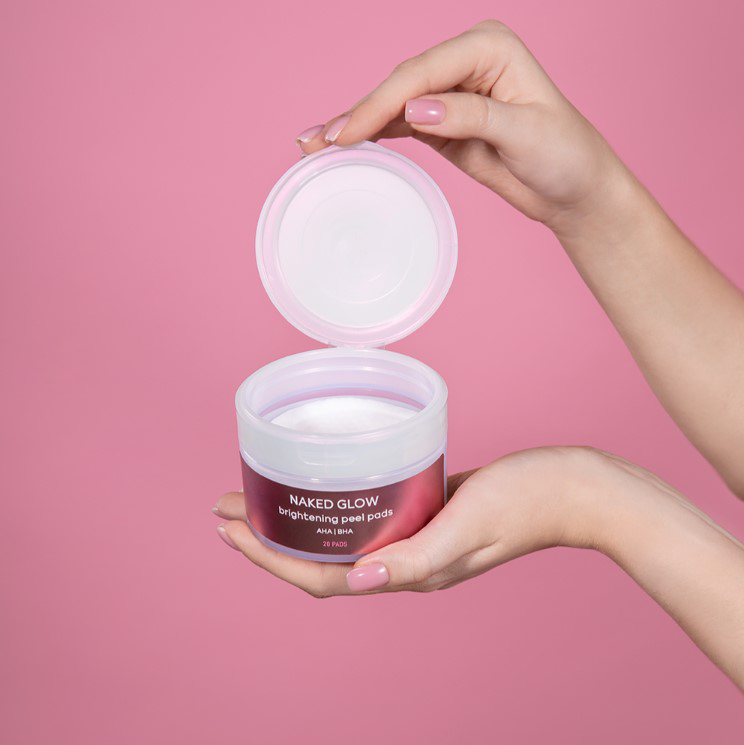 Бьютифик Очищающие пилинг-диски с кислотами Naked Glow, 20 шт (Beautific, Face) фото 2