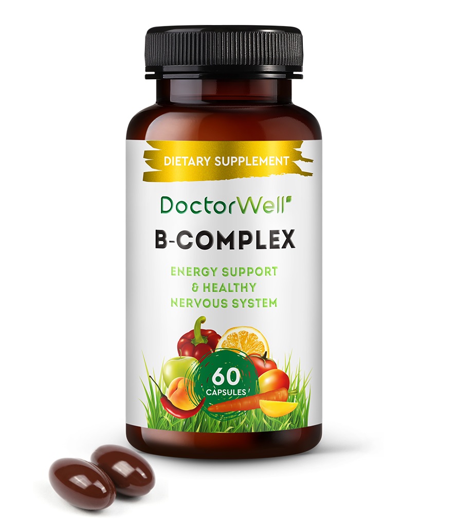 Доктор Вел Комплекс витаминов группы B, 65 капсул (DoctorWell, ) фото 0