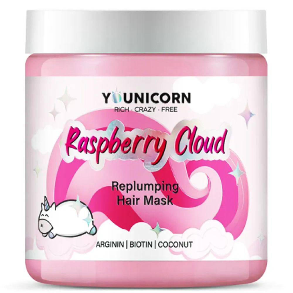 Younicorn Восстанавливающая маска для сухих, поврежденных волос Younikorn Raspberry Cloud, 250 мл (Younicorn, )