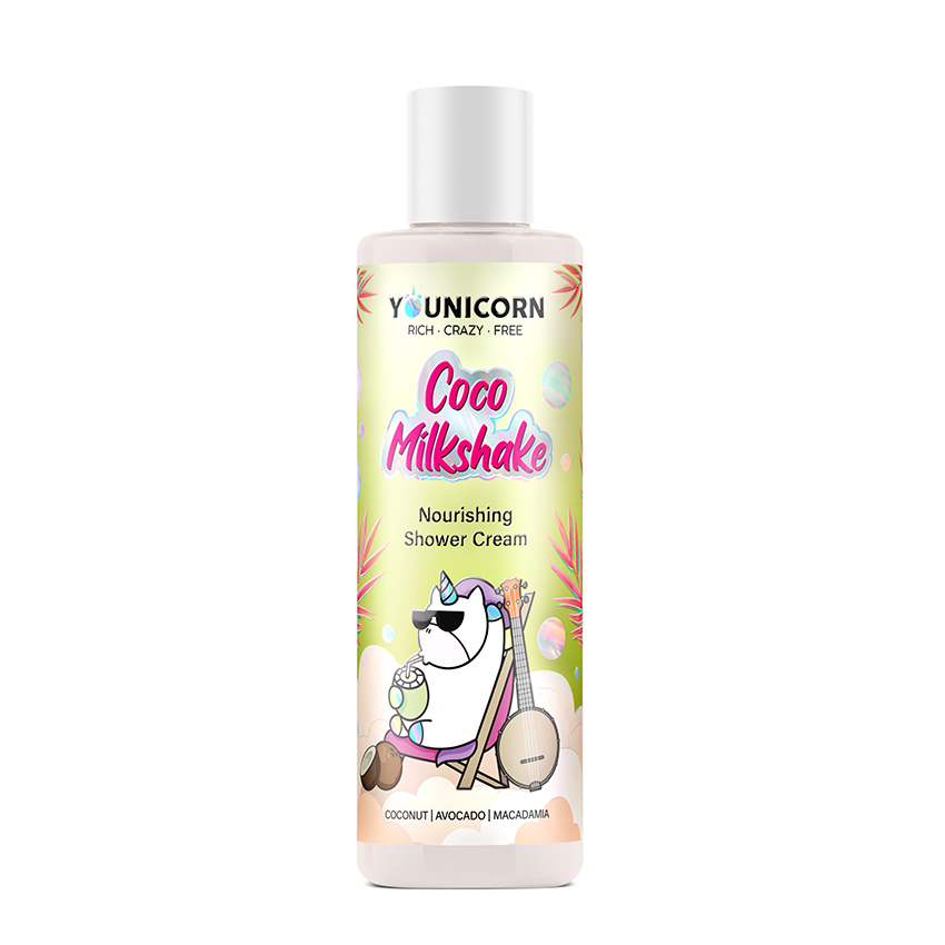 Юникорн Питательный крем-гель для душа Younikorn Coco Milkshake, 250 мл (Younicorn, ) фото 0