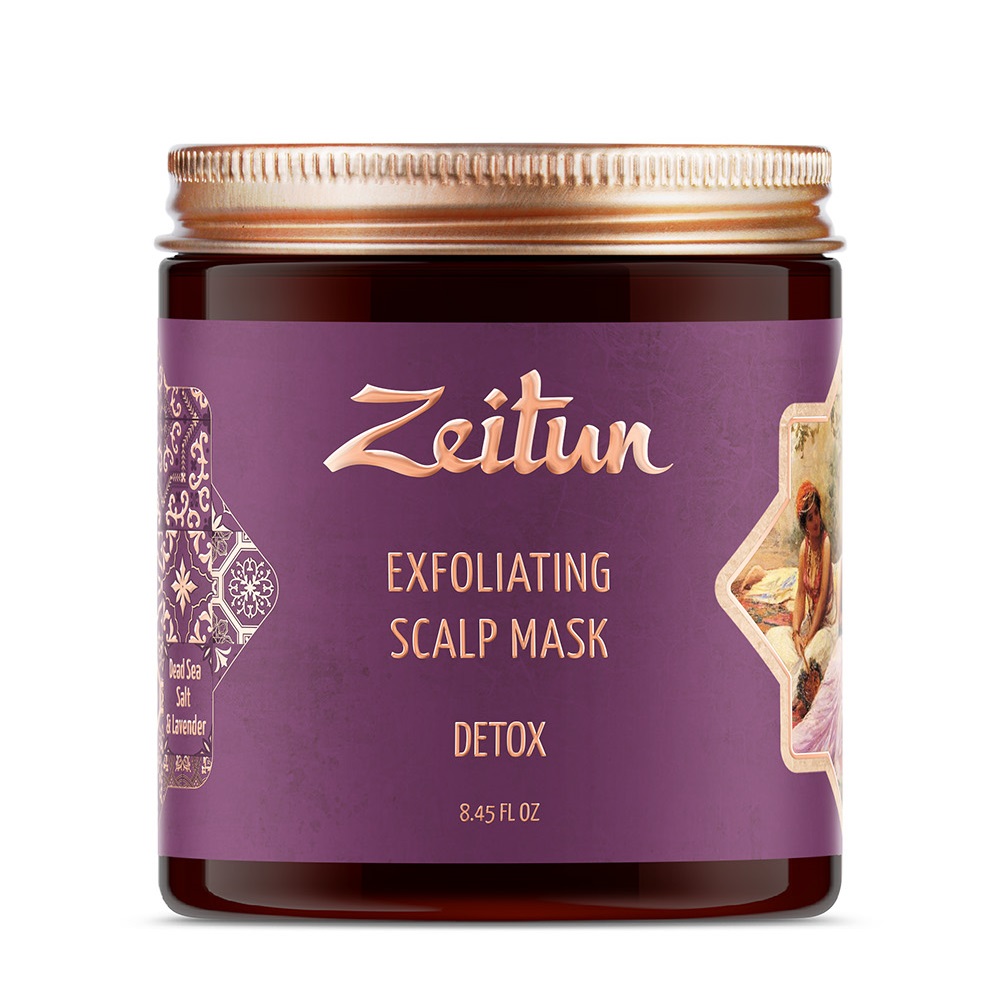 цена Zeitun Травяная маска для волос Детокс со скрабирующим эффектом, 250 мл (Zeitun)