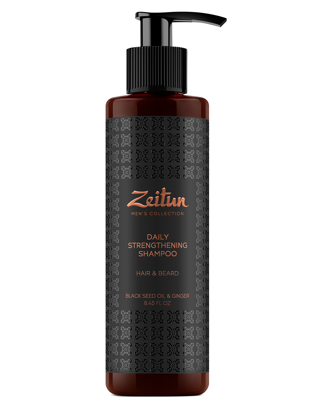 Zeitun Укрепляющий шампунь с имбирем и черным тмином для волос и бороды, 250 мл (Zeitun, Men's Collection) цена и фото