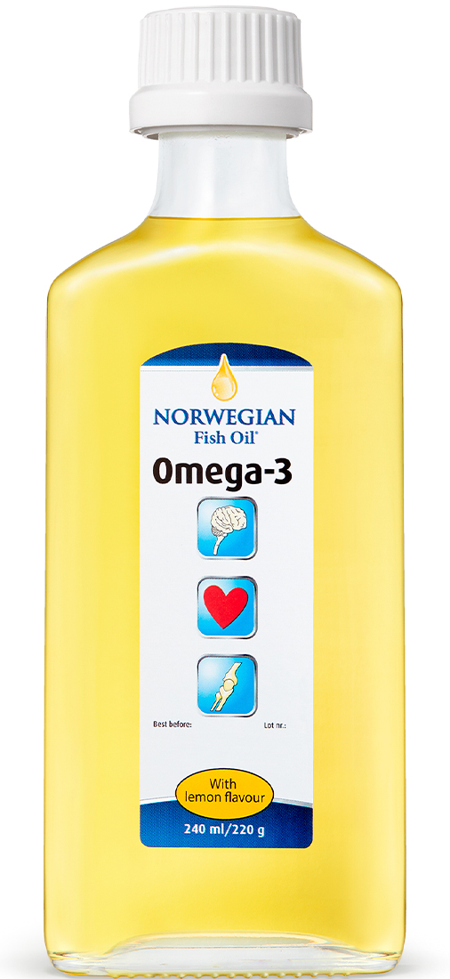 Норвегиан Фиш Ойл Омега 3 со вкусом лимона, 240 мл (Norwegian Fish Oil, Омега 3) фото 0