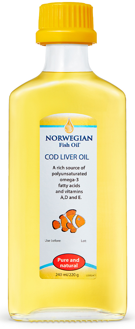 Норвегиан Фиш Ойл Комплекс Омега 3 из жира печени трески для младенцев, 240 мл (Norwegian Fish Oil, Омега 3) фото 0