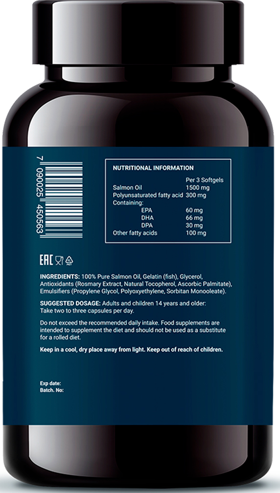 Норвегиан Фиш Ойл Масло лосося с Омега 3-6-9, 120 капcул (Norwegian Fish Oil, Омега 3) фото 6