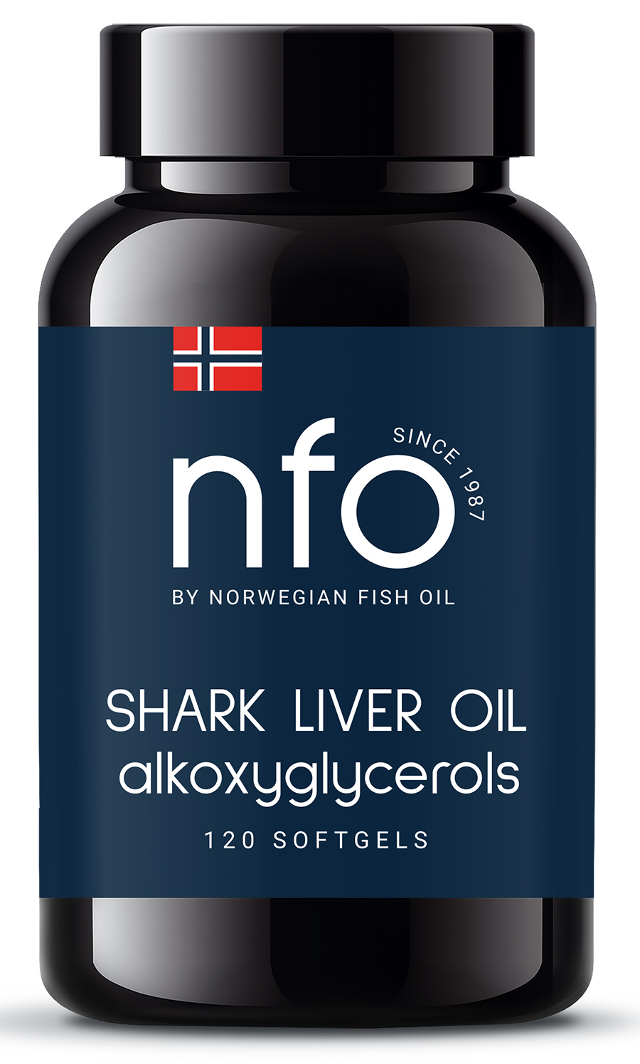 Норвегиан Фиш Ойл Комплекс из жира печени акулы с Омега 3, 120 капсул (Norwegian Fish Oil, Омега 3) фото 0