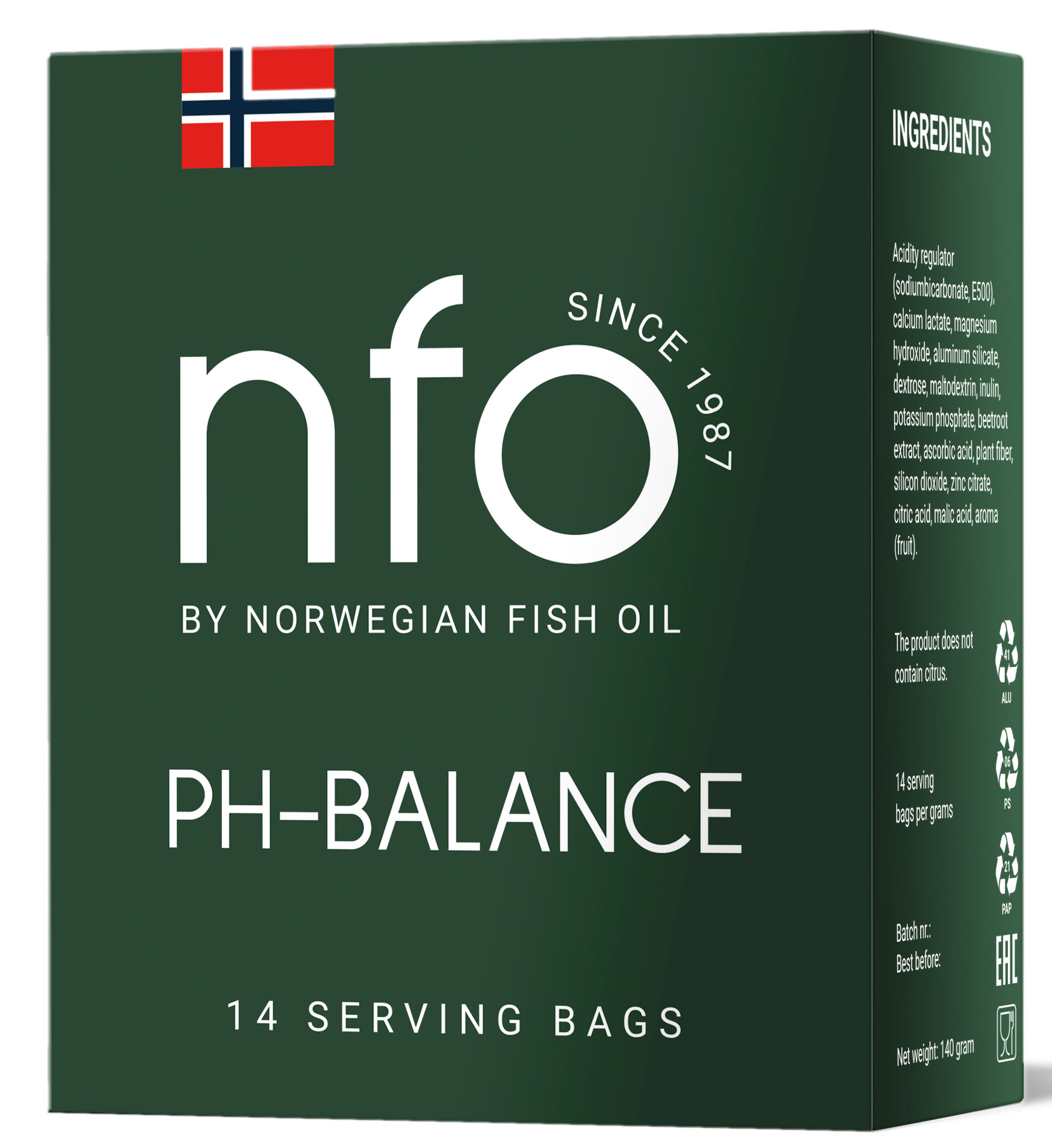 Купить Norwegian Fish Oil Антипохмельное средство PH balance, 14 х 10 г (Norwegian Fish Oil, Витамины)