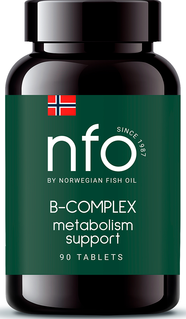 Норвегиан Фиш Ойл Комплекc витаминов B, 90 капсул (Norwegian Fish Oil, Витамины) фото 0