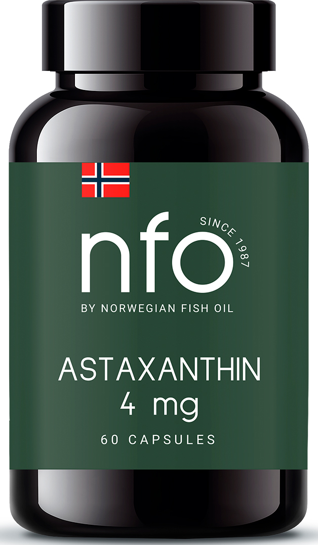Норвегиан Фиш Ойл Астаксантин, 60 капсул (Norwegian Fish Oil, Витамины) фото 0