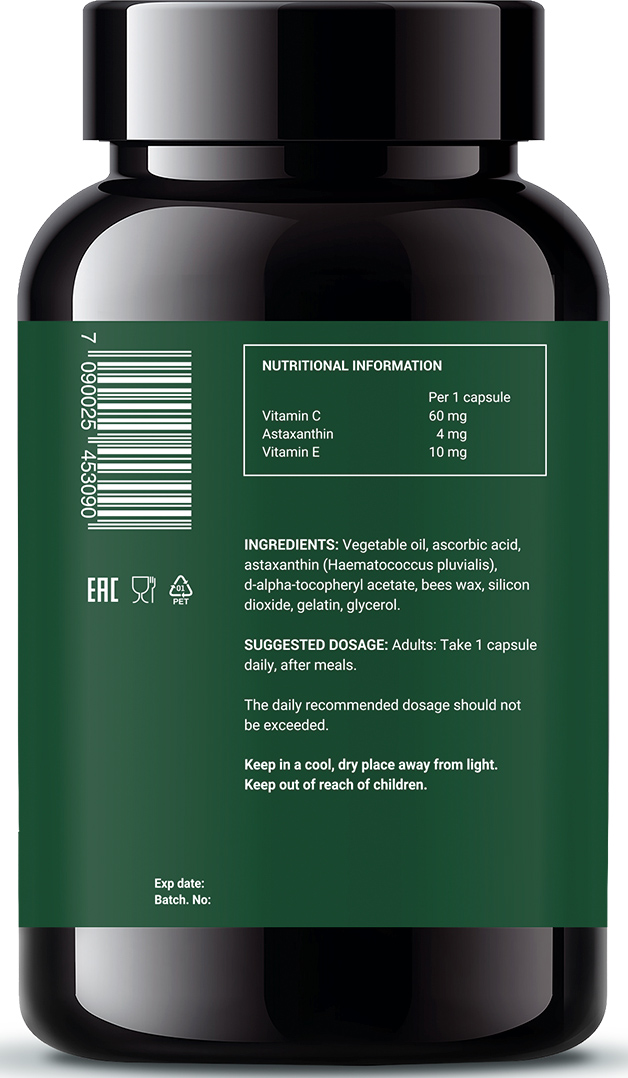 Норвегиан Фиш Ойл Астаксантин, 60 капсул (Norwegian Fish Oil, Витамины) фото 6