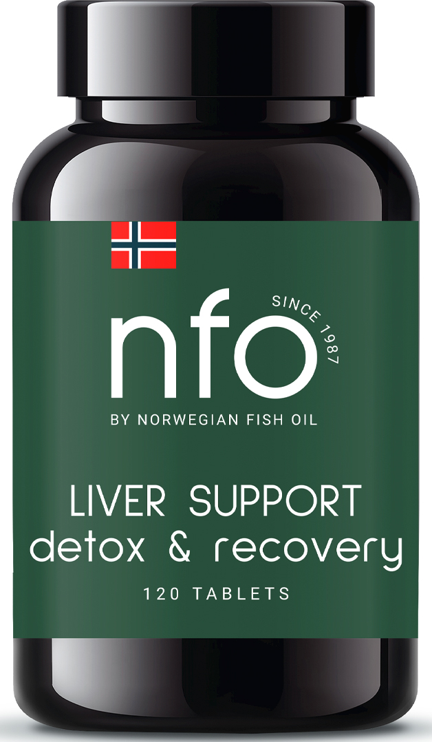 Норвегиан Фиш Ойл Комплекс для поддержки печени, 120 таблеток (Norwegian Fish Oil, Растительные комплексы) фото 0