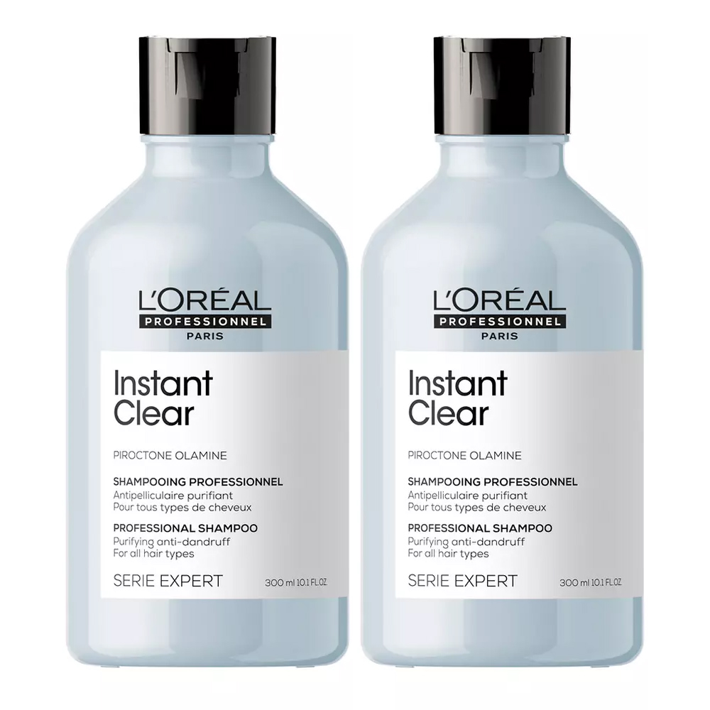 Лореаль Профессионель Шампунь Scalp Care Instant Clear против перхоти для всех типов волос, 2 х 300 мл (L'oreal Professionnel, Serie Expert) фото 0