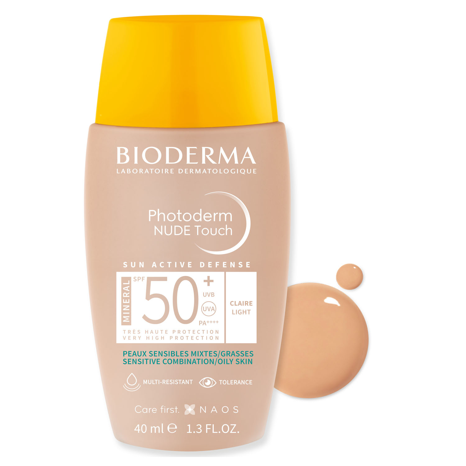 Биодерма Солнцезащитный флюид с тоном SPF 50+, 40 мл (Bioderma, Photoderm) фото 1
