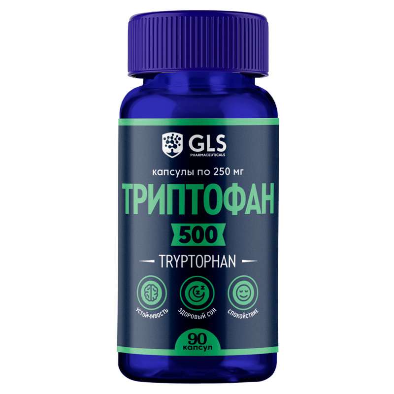  Триптофан, 90 капсул (GLS, Аминокислоты) фото 0