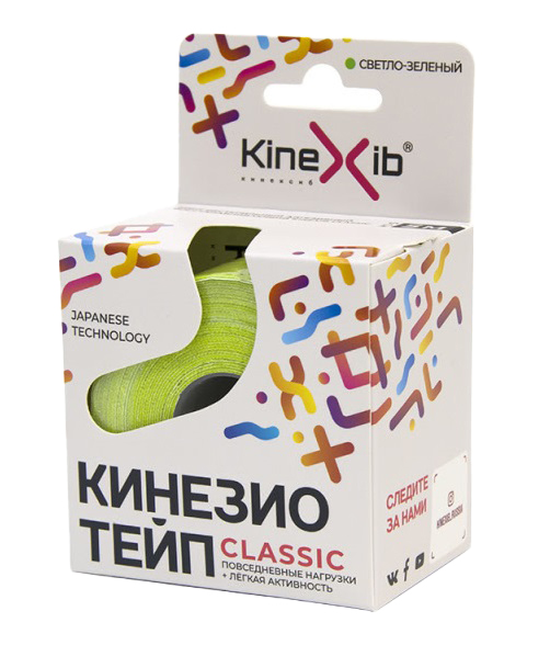 Кинексиб Кинезио тейп Classic 5 м х 5 см, светло-зеленый (Kinexib, ) фото 0