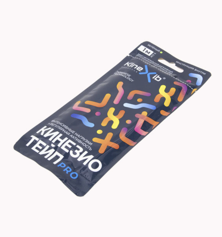 Кинексиб Кинезио тейп Pro 1 м х 5 см, зеленый (Kinexib, Тейпы) фото 7