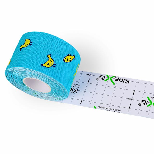 Кинексиб Кинезио тейп Classic Baby 4 см х 4 м синий, принт крокодил (Kinexib, Kids) фото 2