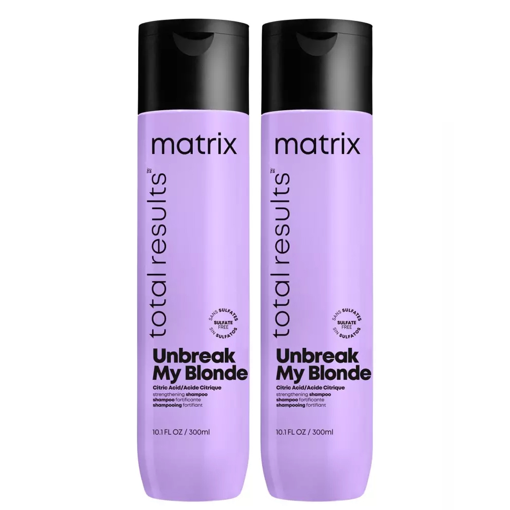 Матрикс Шампунь укрепляющий для осветленных волос с лимонной кислотой Total results Unbreak My Blonde, 300 мл х 2 шт (Matrix, Total results) фото 0