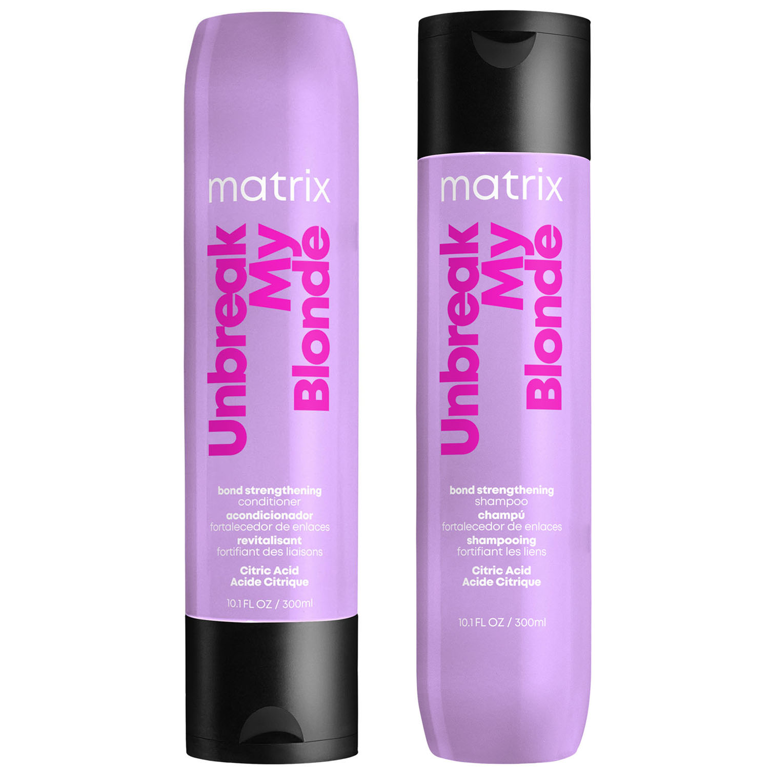 цена Matrix Набор для укрепления осветленных волос Total results Unbreak My Blonde: шампунь 300 мл + кондиционер 300 мл (Matrix, Total results)