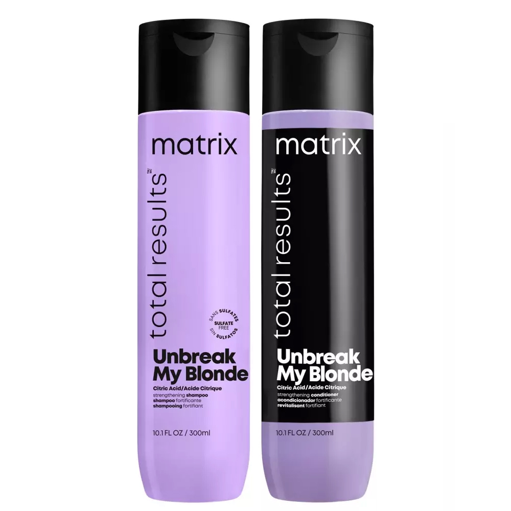 Купить Matrix Набор для укрепления осветленных волос Total results Unbreak My Blonde: шампунь 300 мл + кондиционер 300 мл (Matrix, Total results), США