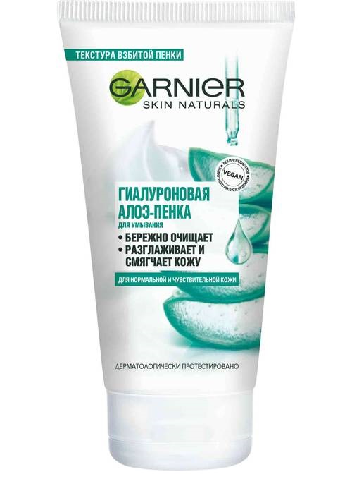 Garnier Гиалуроновая алоэ-пенка для умывания, 150 мл (Garnier, Skin Naturals) гиалуроновая алоэ пенка для умывания garnier skin naturals 150 мл