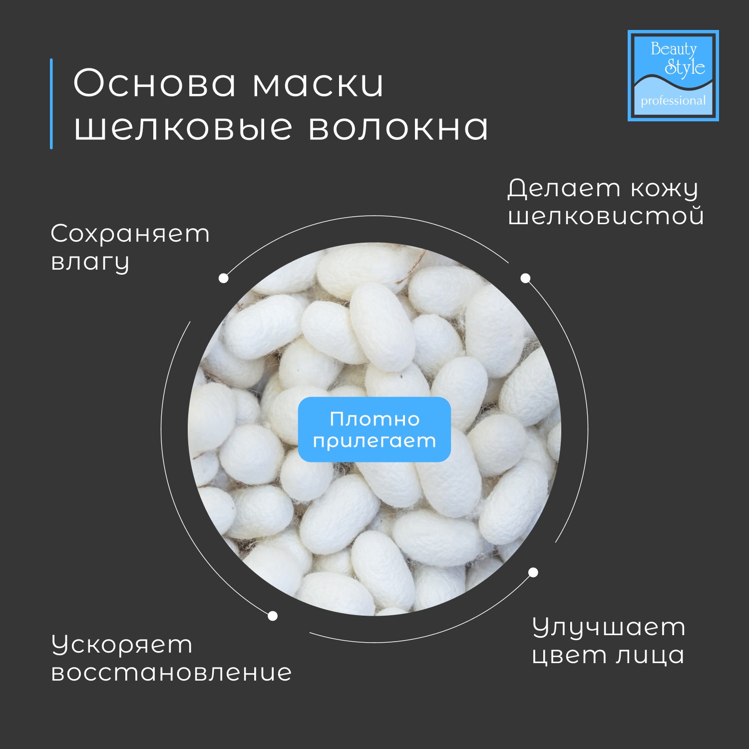 Бьюти Стайл Шелковая пептидная маска 