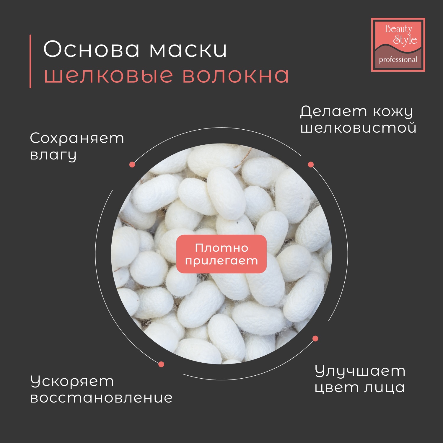 Бьюти Стайл Шелковая пептидная маска 