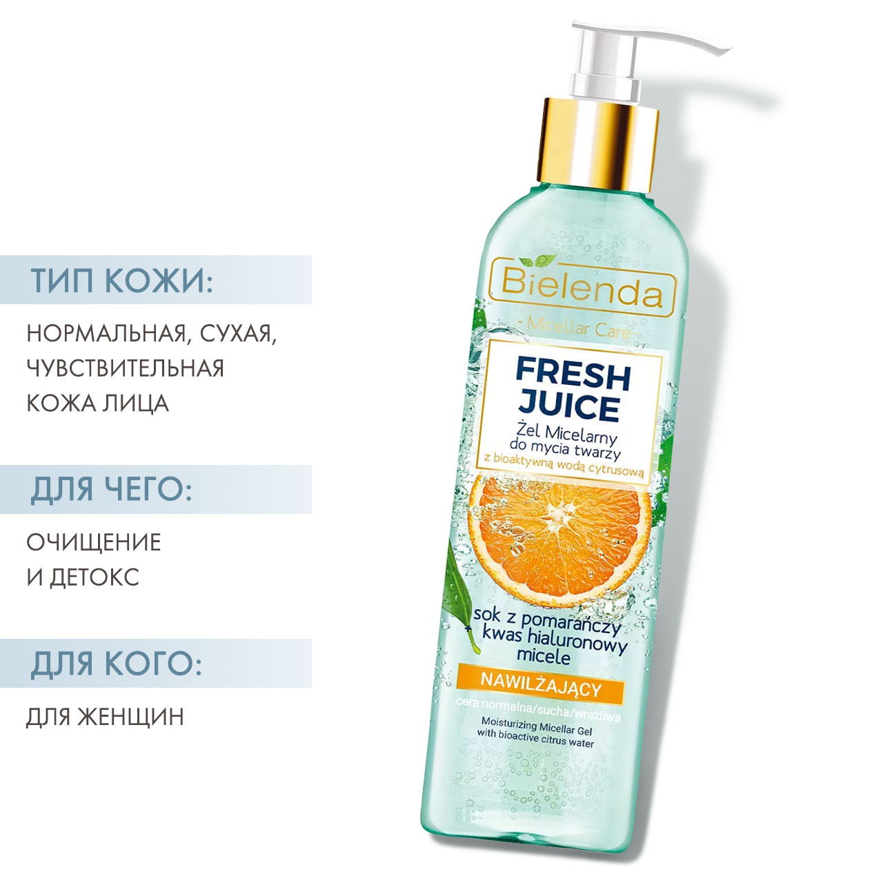  Увлажняющий мицеллярный гель для умывания 