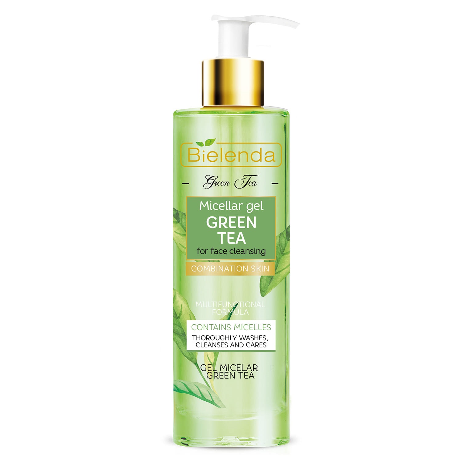  Мицеллярный гель для очищения лица, 200 мл (Bielenda, Green Tea) фото 0