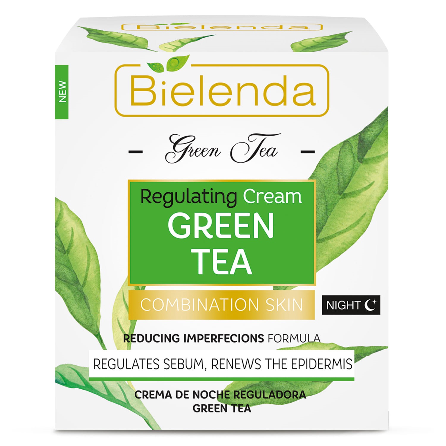  Регулирующий ночной крем для лица, 50 мл (Bielenda, Green Tea) фото 6