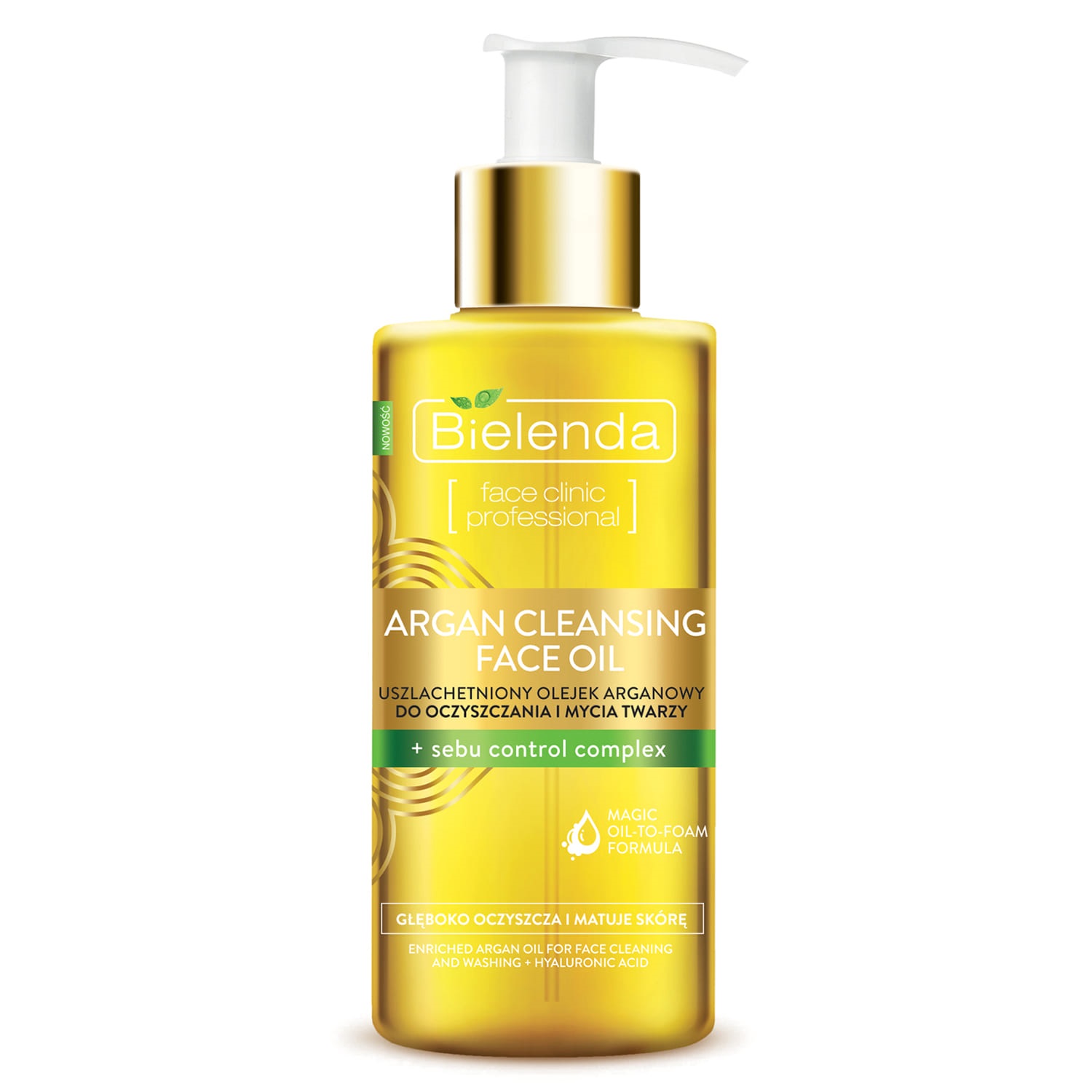  Гидрофильное масло для умывания с Sebu Control Complex, 140 мл (Bielenda, Argan Face Oil) фото 0