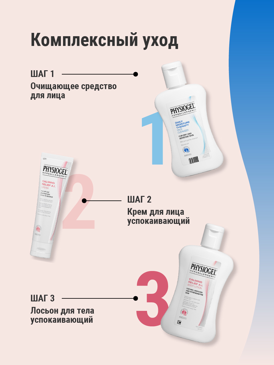 Физиогель Успокаивающий лосьон для сухой и чувствительной кожи тела, 200 мл (Physiogel, Calming Relief Anti Irritation) фото 7