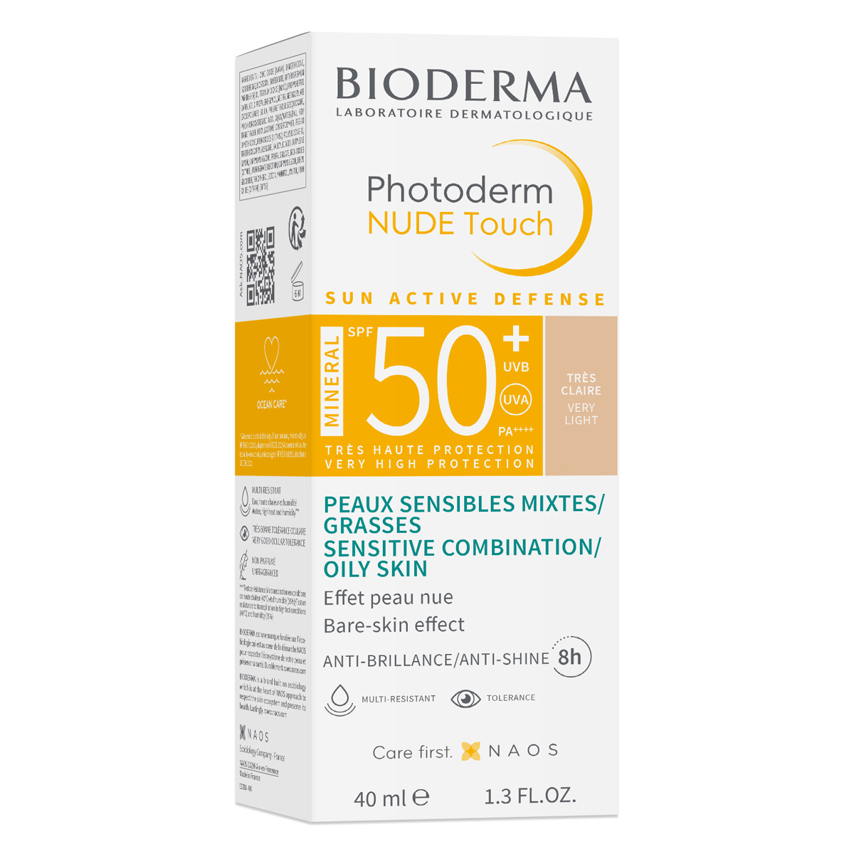 Биодерма Cолнцезащитный флюид с тоном SPF 50+ (очень светлый оттенок), 40 мл (Bioderma, Photoderm) фото 1