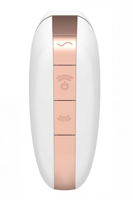 Сатисфаер Вакуумно-волновой вибростимулятор Satisfyer Love Triangle с возможностью управления через приложение, белый (Satisfyer, ) фото 2