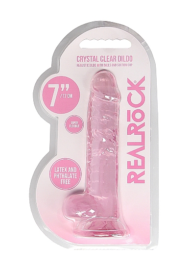 Шотс Фаллоимитатор 18 см Realistic Dildo With Balls, розовый (Shots, ) фото 0