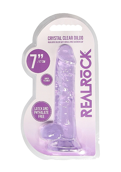 Шотс Фаллоимитатор 18 см Realistic Dildo With Balls, фиолетовый (Shots, ) фото 0