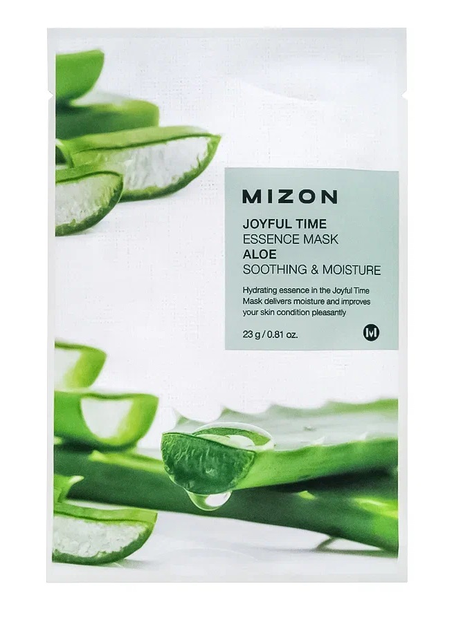 Mizon Тканевая маска с экстрактом сока алоэ, 23 г (Mizon, Joyful Time) уход за лицом dermal маска для лица алоэ и коллаген