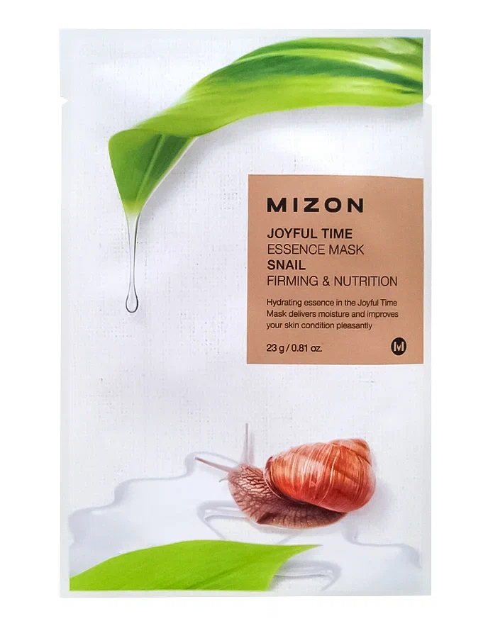 Mizon Тканевая маска с экстрактом улиточного муцина, 23 г (Mizon, Joyful Time) mizon joyful time essence mask snail тканевая маска с экстрактом улиточного муцина 23 г 23 мл