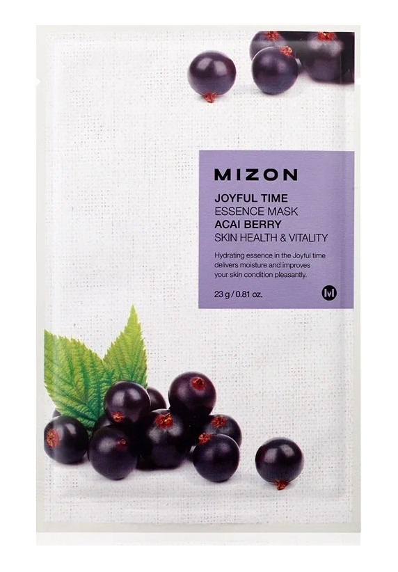 цена Mizon Тканевая маска с экстрактом ягод асаи, 23 г (Mizon, Joyful Time)