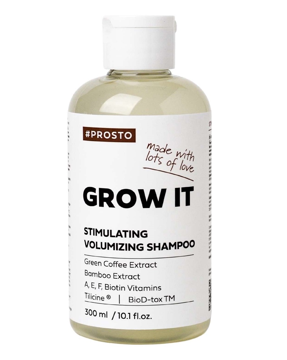 Просто Косметикс Шампунь для объема и роста волос Grow It, 300 мл (Prosto  Cosmetics, Волосы) фото 0