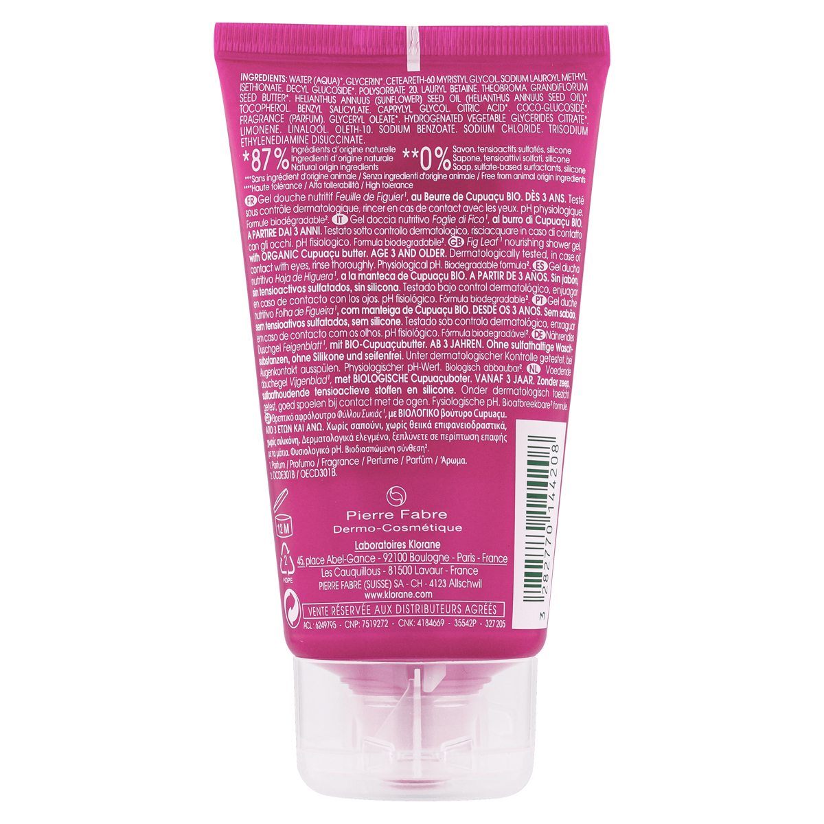 Клоран Питательный гель для душа 